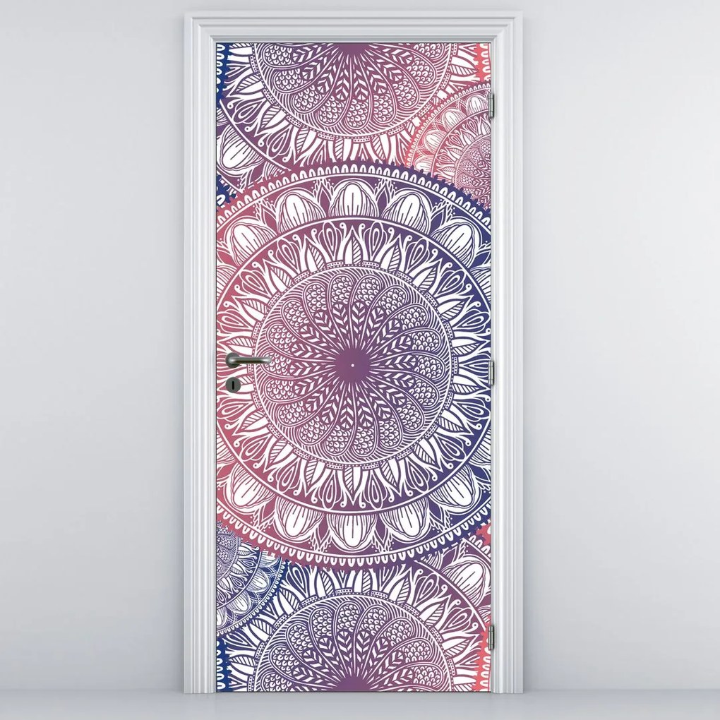 Fototapeta na dvere - Mandaly (95x205cm)