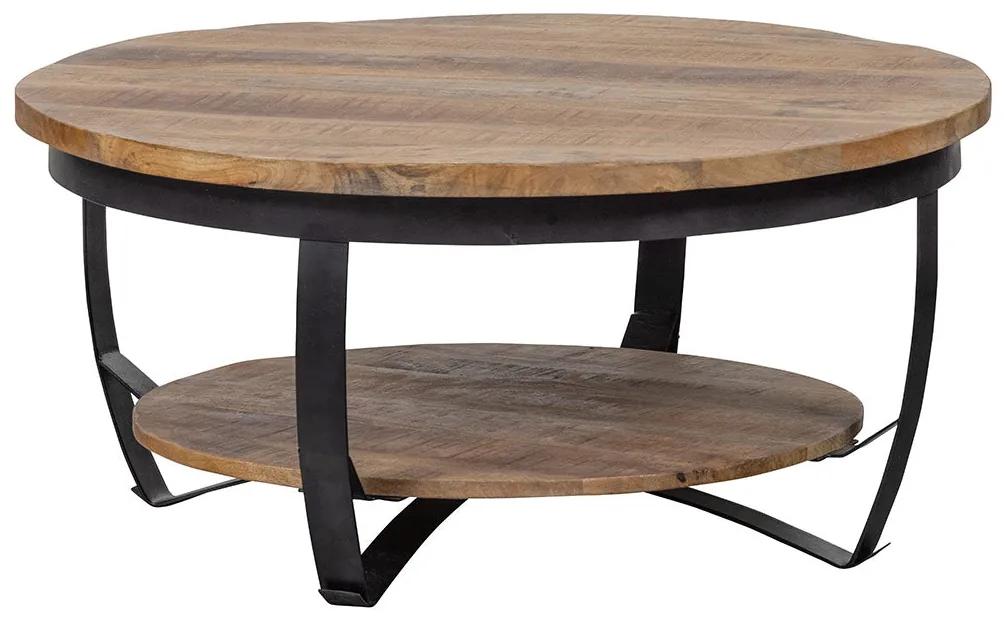 Konferenčný stolík z mangového dreva Bakersfield 90 cm Mahom