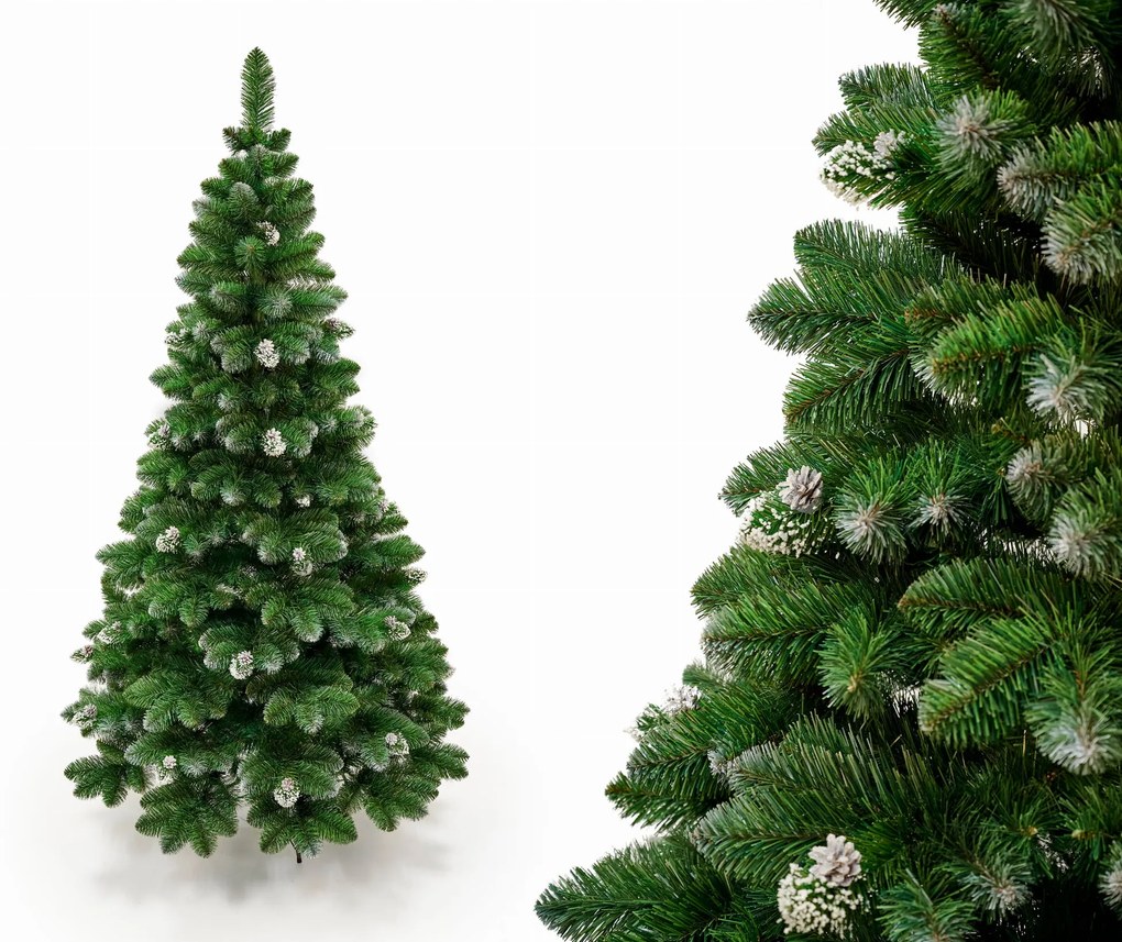 Umelý vianočný stromček s efektom mrazu PREMIUM | 2.2m