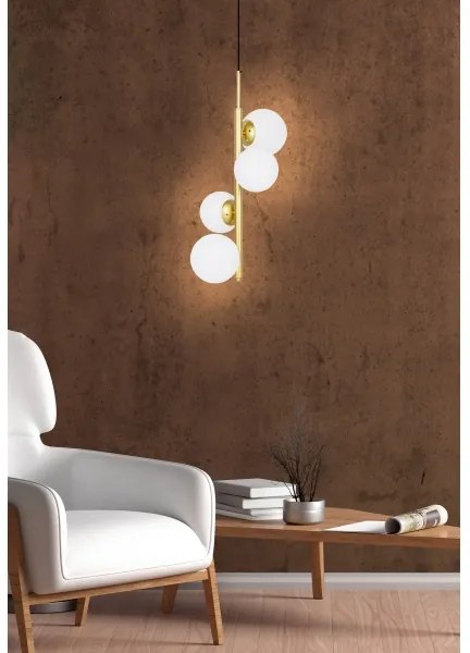 Luster na lanku CORDEL 4xG9/20W/230V zlatá