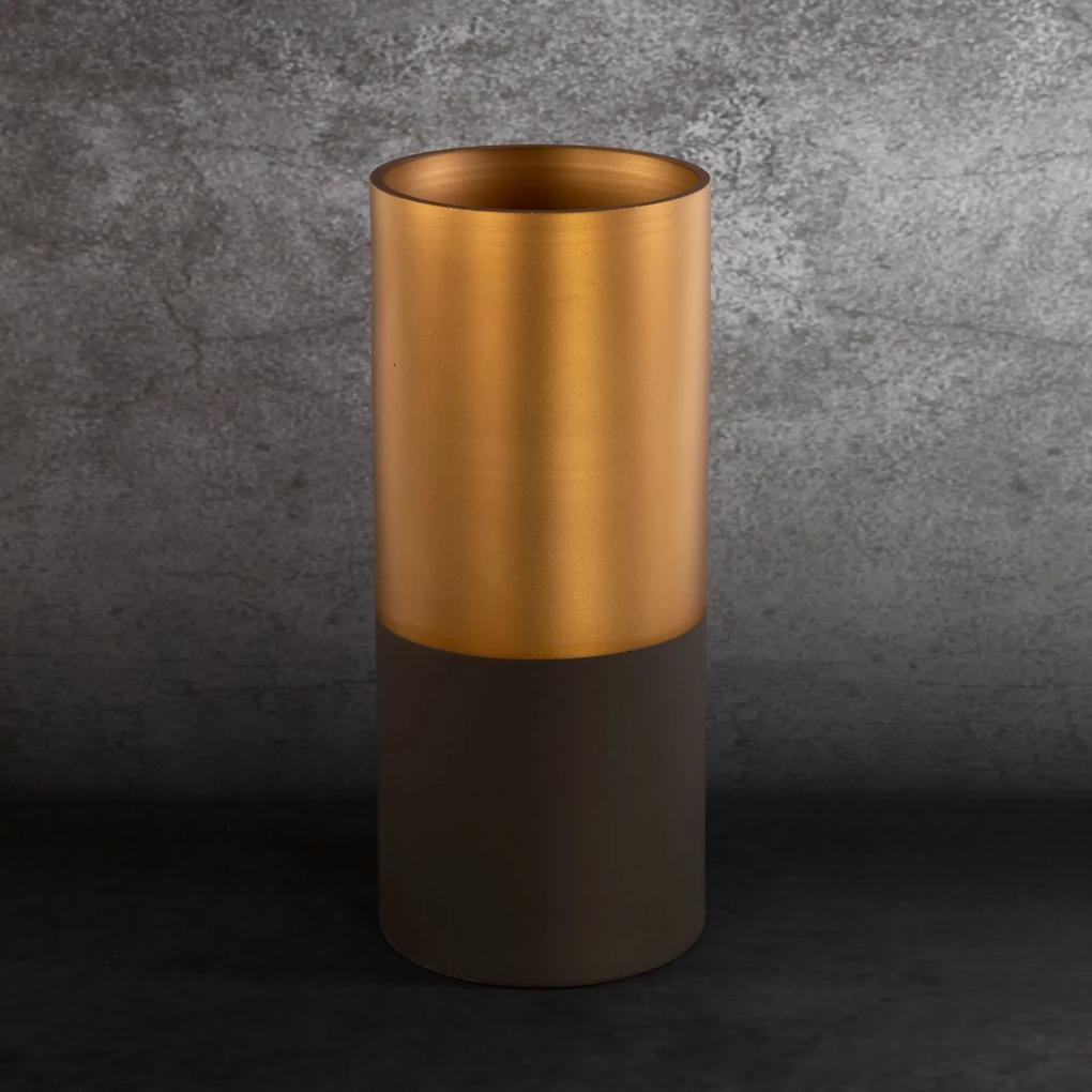 Dekoračná váza ALISMA 15x35 cm čierno zlatá