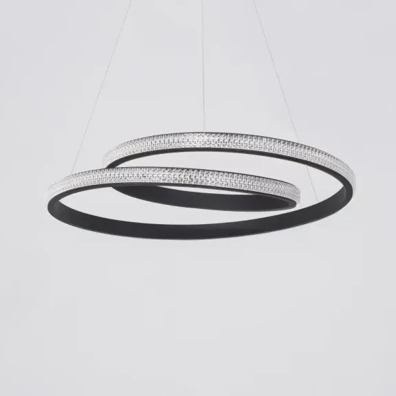 LED luster Grania 55 čierne