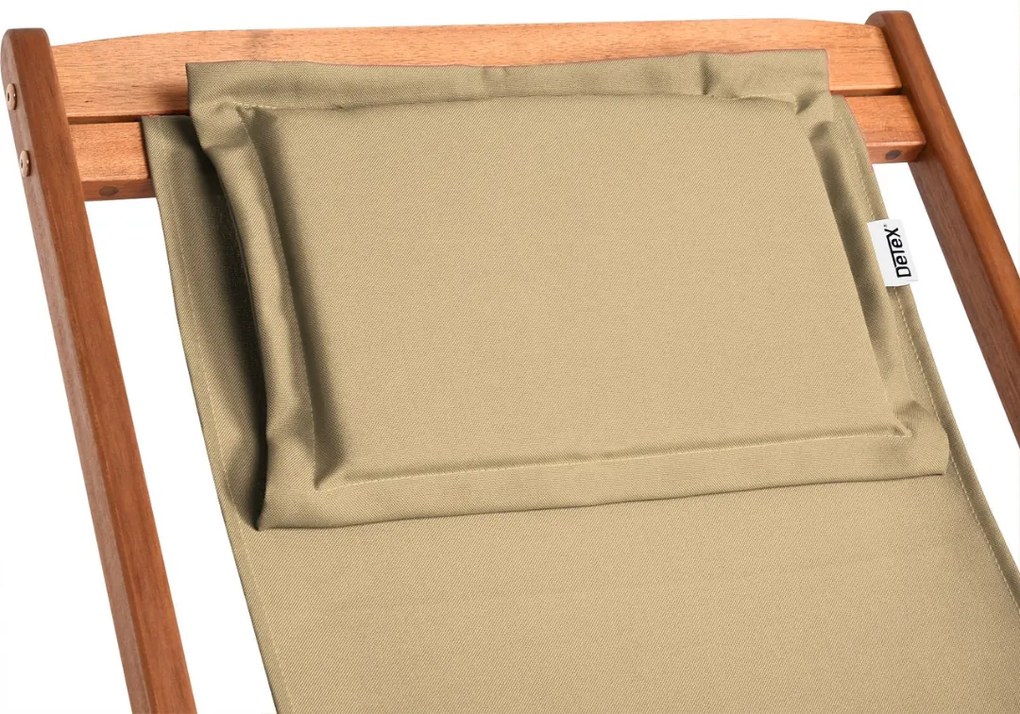 Záhradné lehátko SIENA, 65x87x102cm, bežová Jurhan