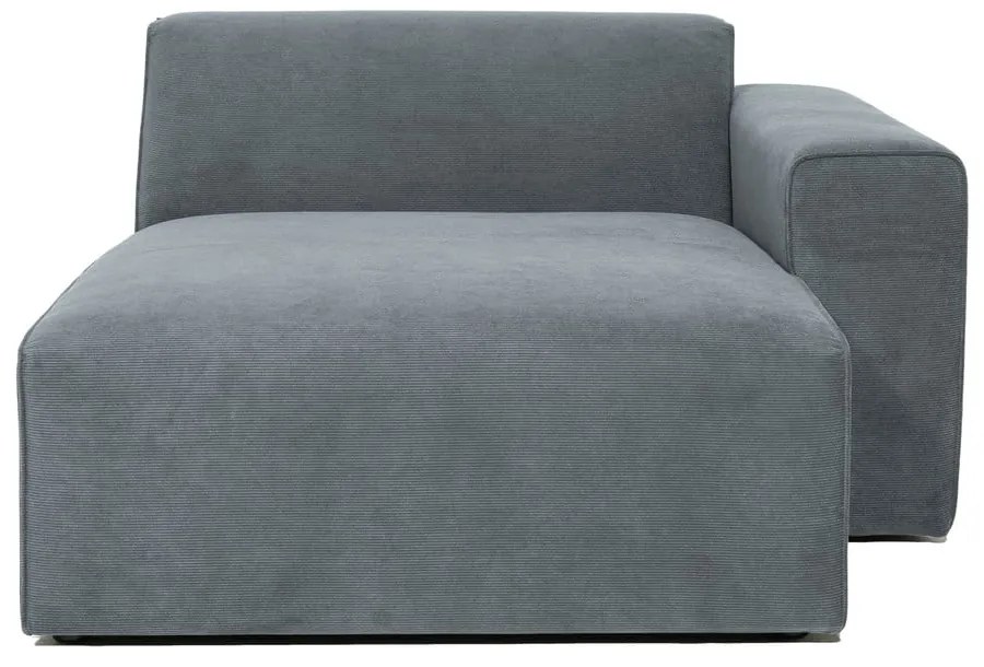 Sivý menčestrový modul pohovky (pravý roh) Sting – Scandic