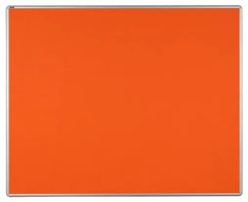 Textilná nástenka ekoTAB v hliníkovom ráme, 1500 x 1200 mm, oranžová