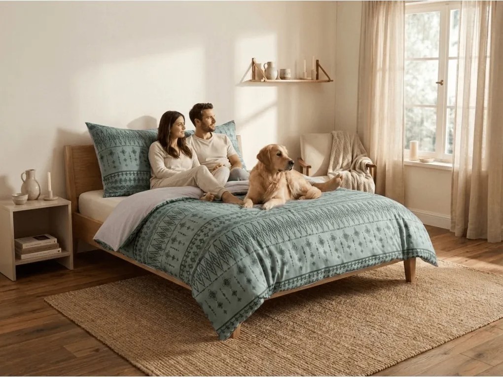 Flanelové obliečky z mikrovlákna ELVADO mentolové Rozmer obliečky: 70 x 90 cm | 140 x 200 cm