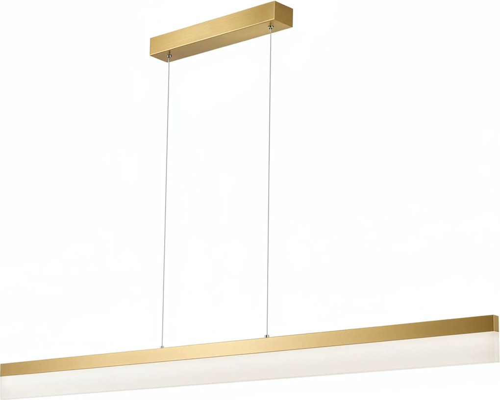 Toolight Toolight, LED stropné svietidlo 120cm, APP1694-CP, zlatá matná, OSW-07891