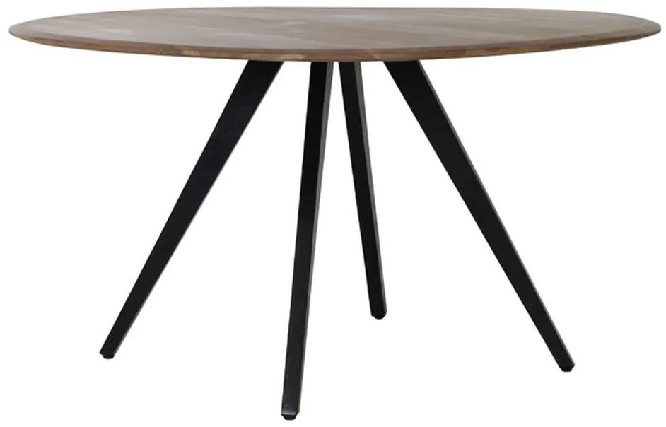 Okrúhly jedálenský stôl s drevenou doskou z akáciového dreva Mimoso - Ø 140*78 cm