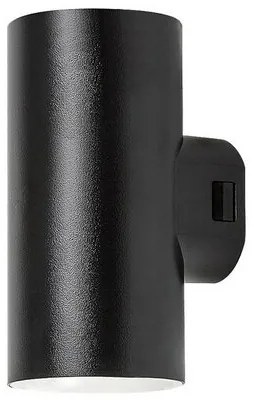 Rabalux 77155 vonkajšie nástenné LED svietidlo Urfa, 18W, IP65, čierna, 16 cm