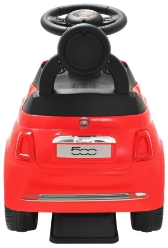 vidaXL Detské autíčko Fiat 500, červené-