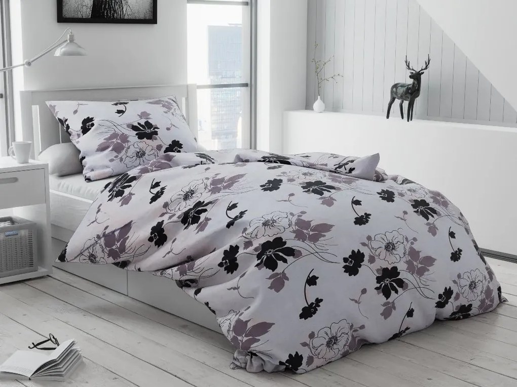 Bavlnené obliečky Tapeta černobiela Rozmer obliečky: 70 x 90 cm | 140 x 220 cm