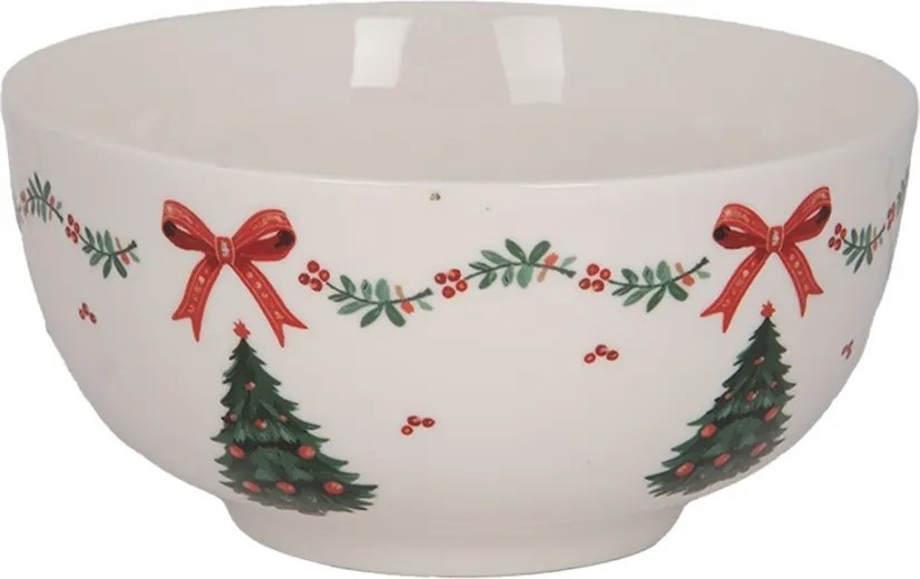 Miska na polievku so stromčekmi Christmas Harmony - Ø 14*7 cm / 500 ml