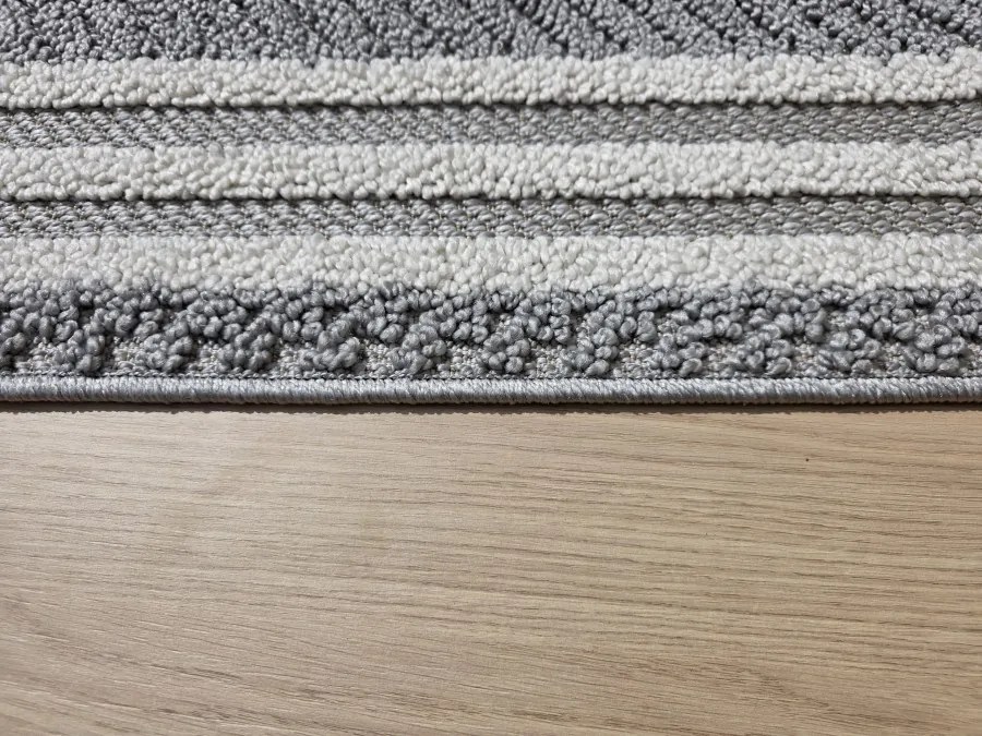 DC Koberec Milano 090 sivá krémová Rozmer: 80×200 cm