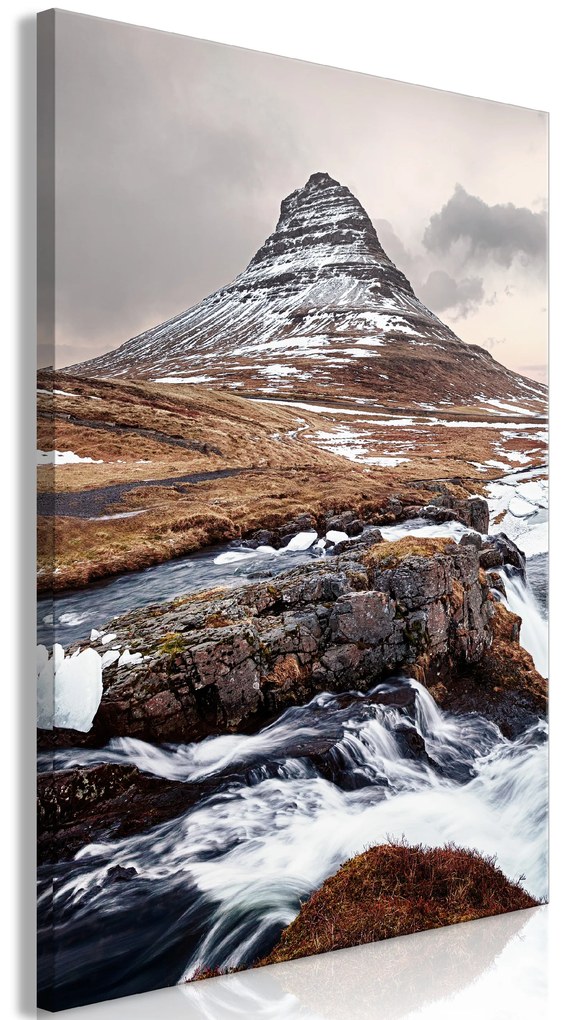 Artgeist Obraz - Kirkjufell (1 Part) Vertical Veľkosť: 60x90, Verzia: Na talianskom plátne