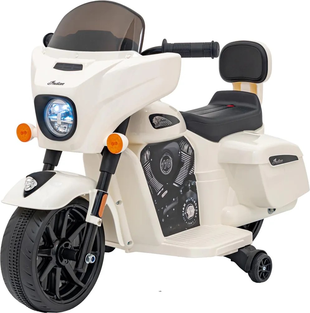 Ramiz Chopper INDIAN Biela motorka pre dieťa