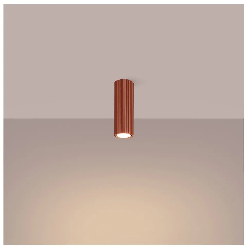 Bodové svietidlo v tehlovej farbe Gleam – Sollux