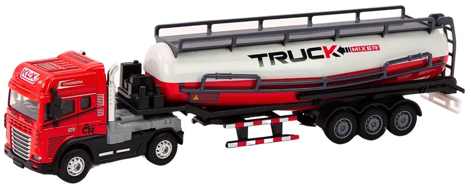 LEAN TOYS Nákladné auto s prívesom TIR Tanker 1:24 – červená