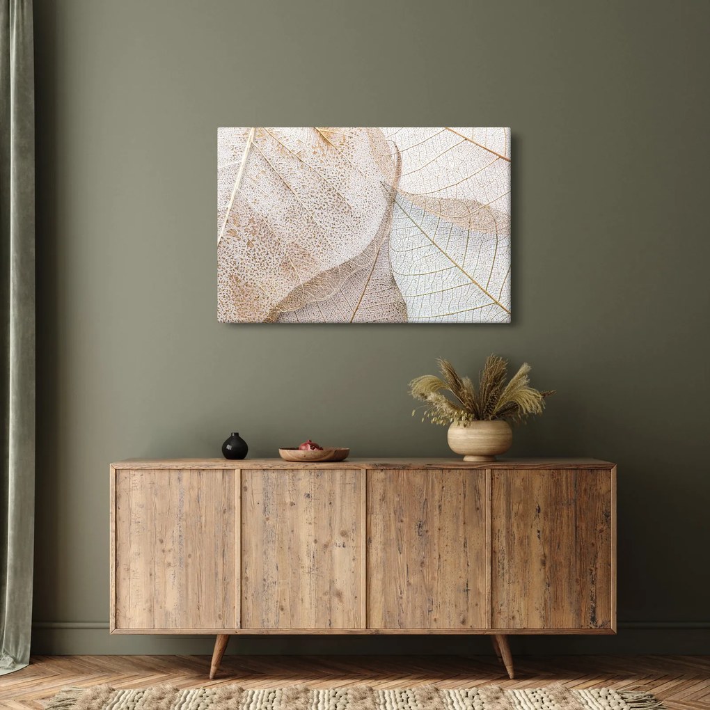 Obraz - Béžové listy (90x60 cm)