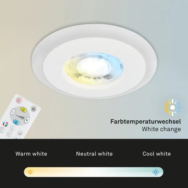 Briloner - SADA 3x LED RGBW Stmievateľné kúpeľňové svietidlo LED/5W/230V IP44+ DO