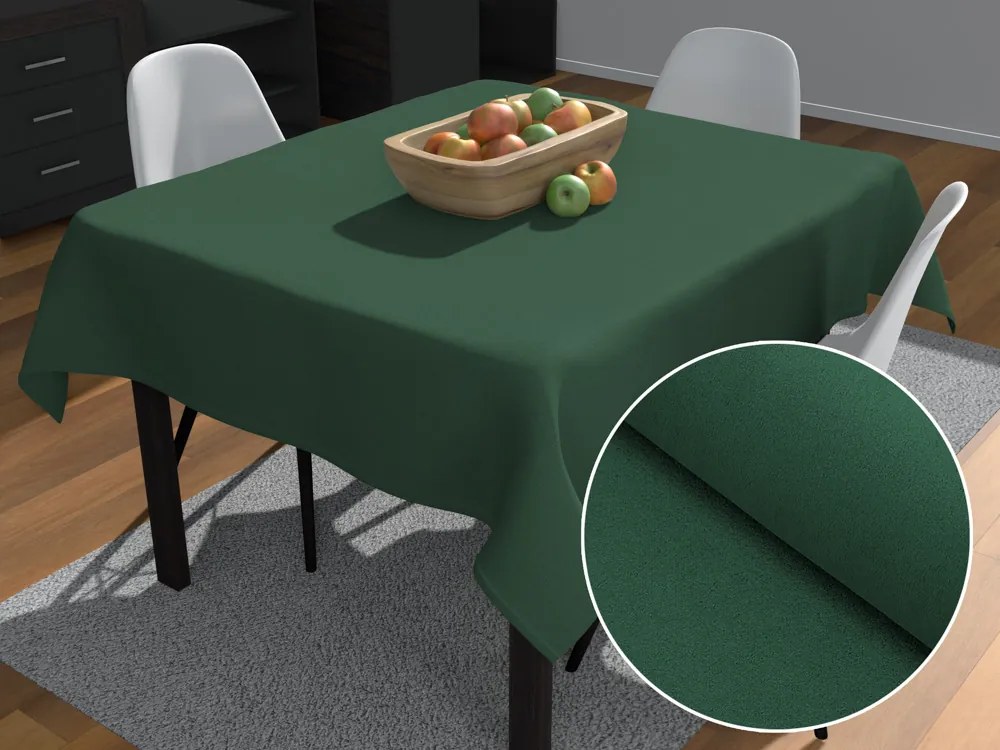 Biante Veľký dekoračný štvorcový obrus BKS-412 Zelený 210x210 cm