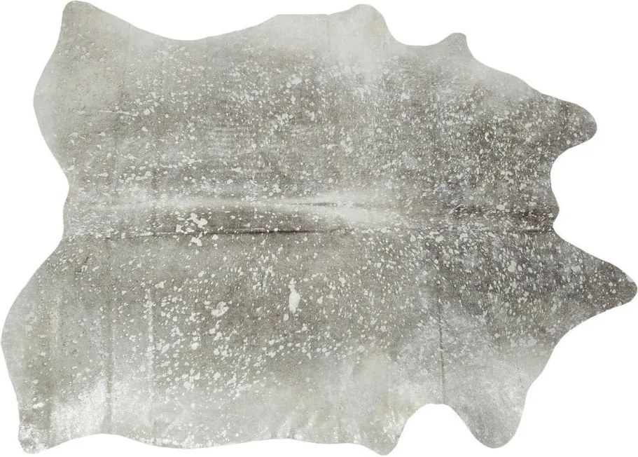 Sivý koberec z hovädzej kože Kare Design Hide, 215 x 180 cm