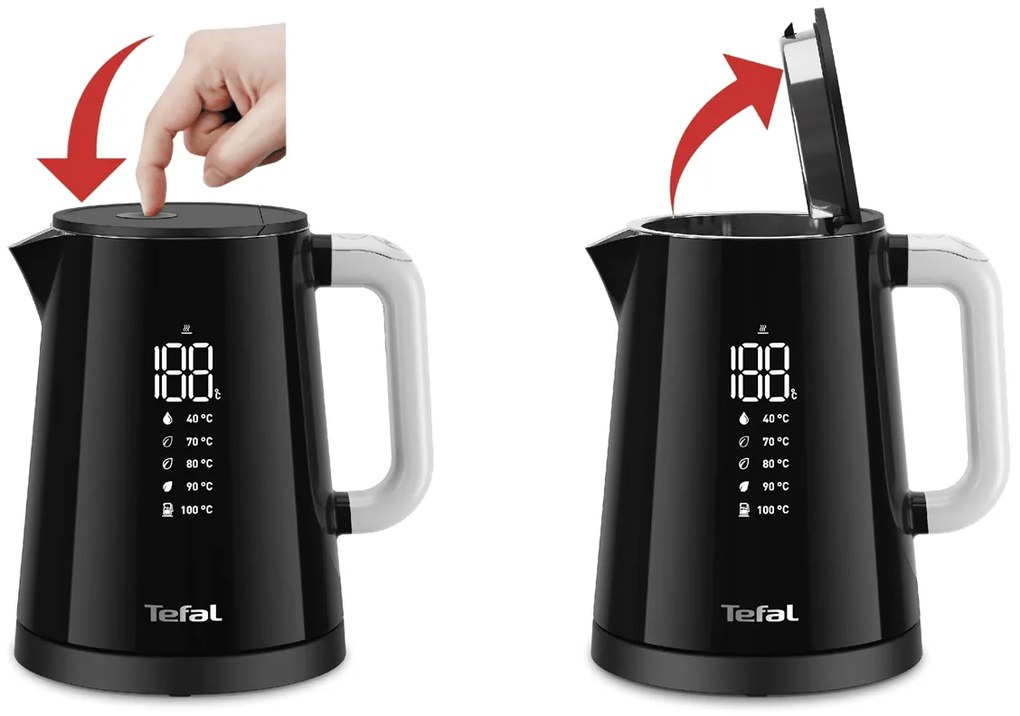 Rýchlovarná kanvica Tefal Digital Display KO854830 1 l (použité)