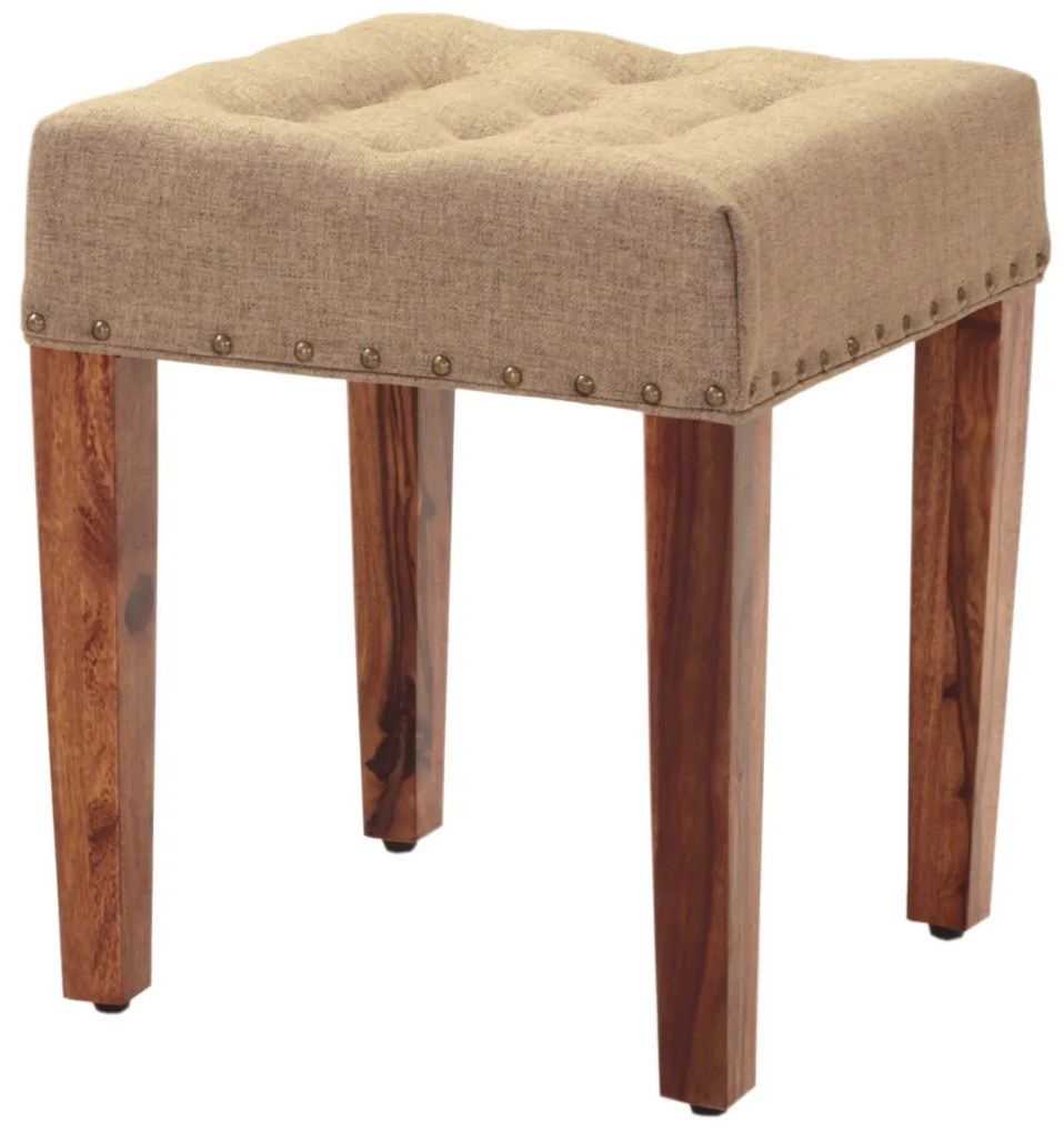 furniture-nabytek.cz - Drevený taburet s poťahom 40x45x40 z masívu palisander