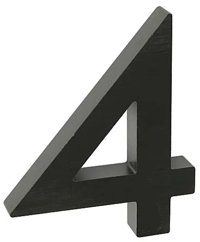 Domová číslica RICHTER 3D RN.100LV (čierna matná), RICHTER Čierna matná