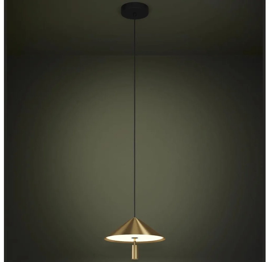 Eglo 390271 - LED Luster na lanku PARAGUAY LED/12W/230V 3000K zlatá