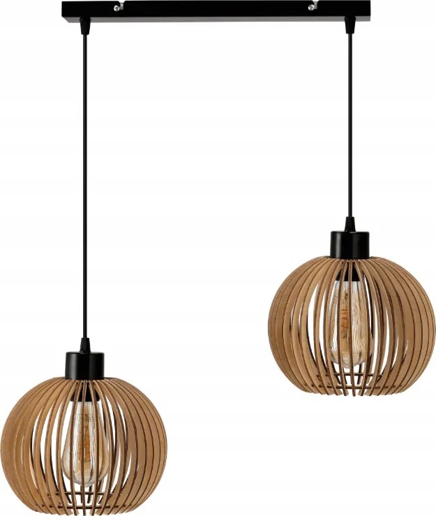 LED stropná závesná lampa s nastaviteľnou atmosférou 2xE27 do kuchyne a obývačky