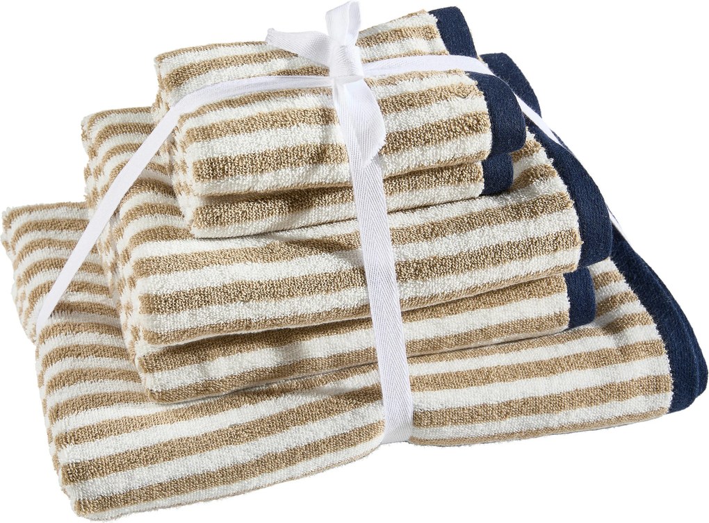 XXXLutz SADA FROTÉ UTERÁKOV, 30/50 cm, modrá, béžová Esposa - Kúpeľňový textil - 005018000402