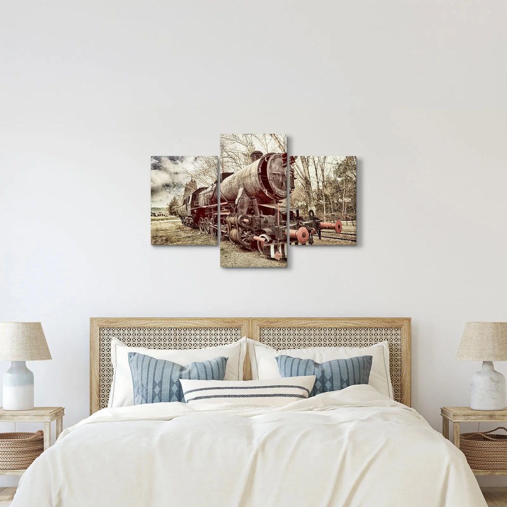 Historický obraz lokomotívy (90x60 cm)
