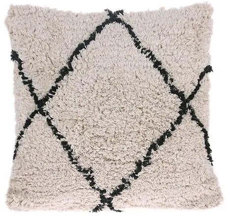 Béžovo-krémový vankúš s strapcami Diamond- 50 * 50cm