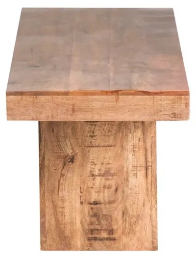 furniture-nabytek.cz - Masívny jedálenský set Cleveland z mangového dreva, lakovaný, hnedý – stôl 200 cm, 4 stoličky, lavica 190 cm