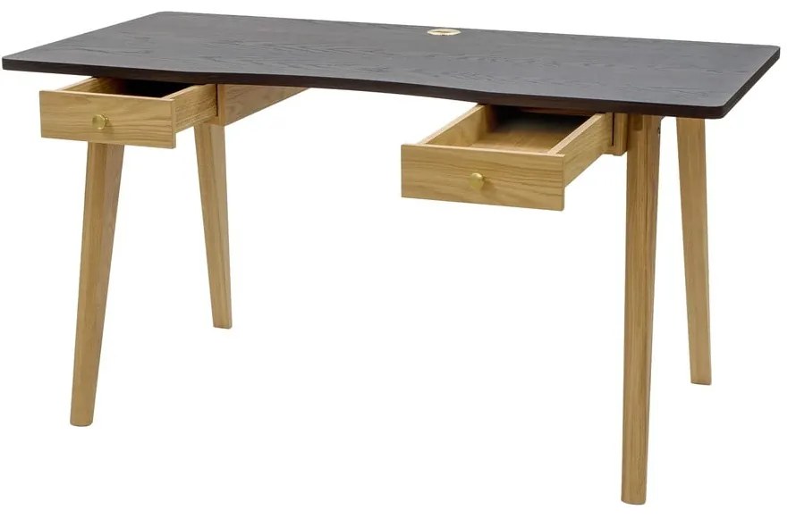 Pracovný stôl v dekore duba 70x140 cm Nice – Woodman