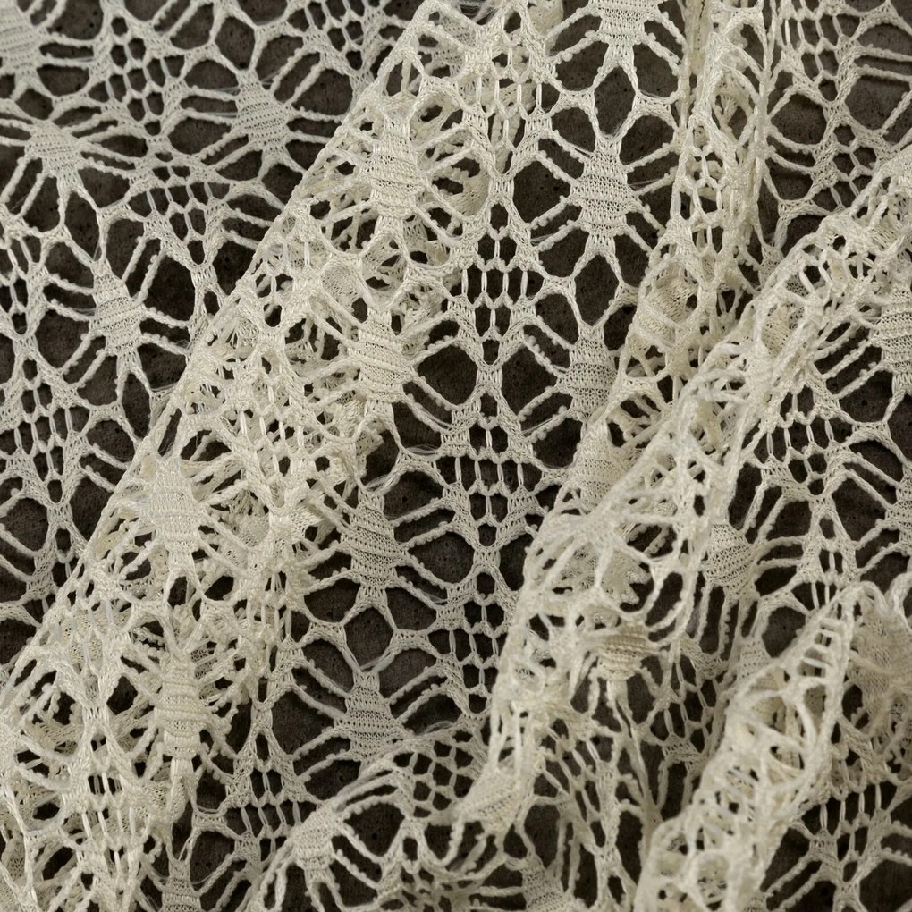 ZÁCLONA NA KRÚŽKOCH MIRELLA 140X250 CM BÉŽOVÁ