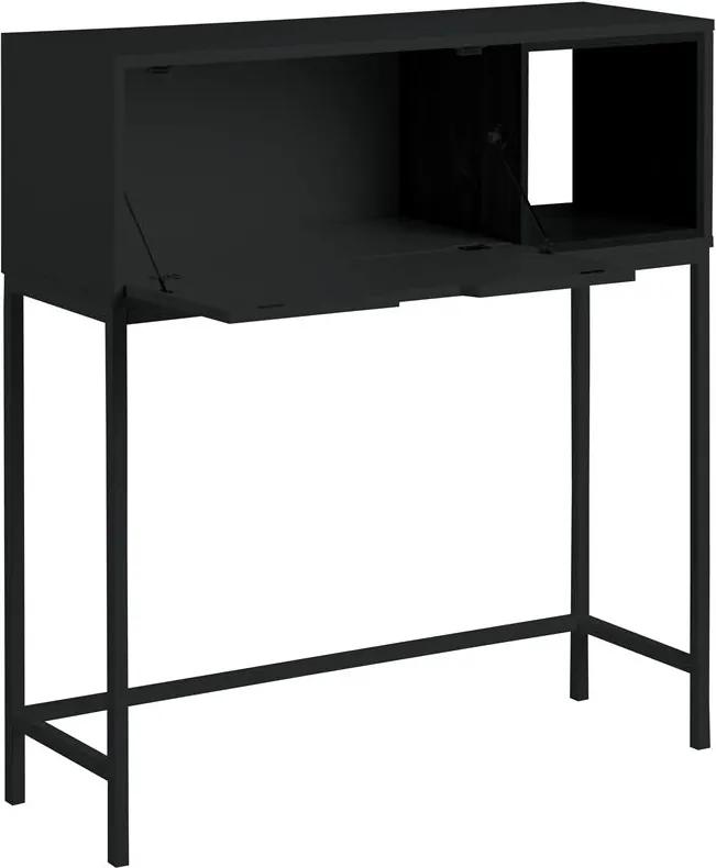 Bighome - Príručný stôl SATLEY 91,5 cm, čierna