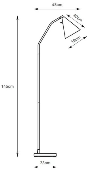 Markslöjd 108890 - LED stmievateľná stojacia lampa FUNIL LED/4,9W/230V béžová