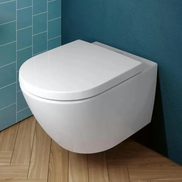 Villeroy & Boch 4670TSR1 - Závesné WC so sedátkom SoftClose SUBWAY keramika/biela