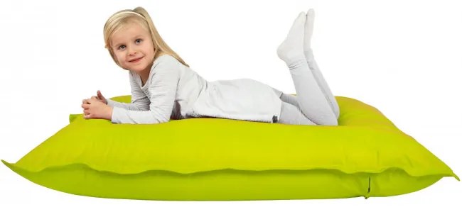 Vankúš na sedenie limetkový ekokoža