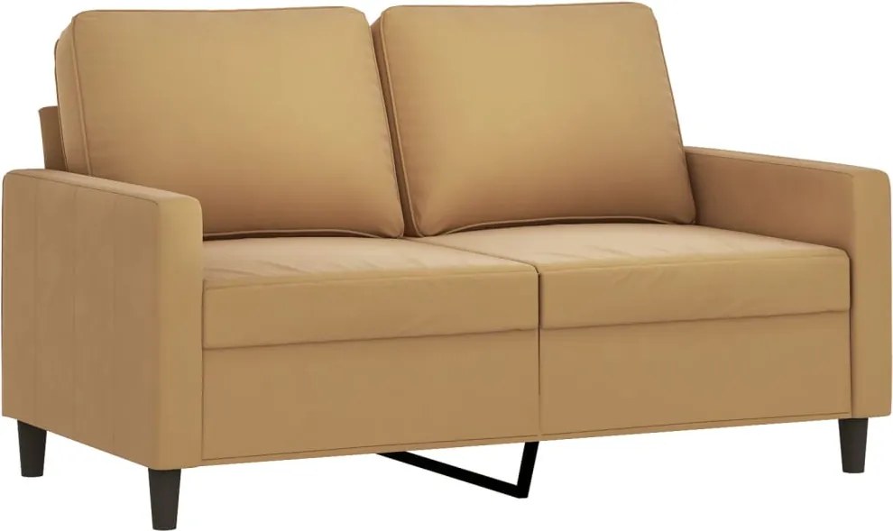 vidaXL 2-miestna pohovka hnedá 120 cm zamat