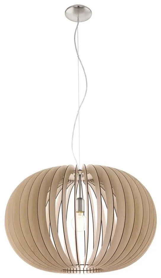 Eglo 95042 - Závesný luster na lanku STELLATO 1xE27/60W/230V priemer 70 cm béžový