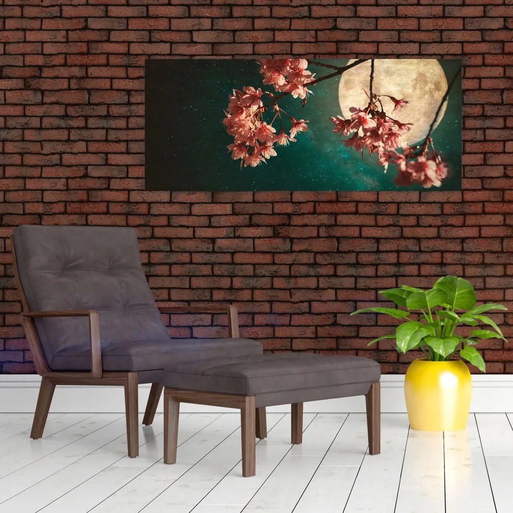 Obraz - Sakura v splne (120x50 cm)