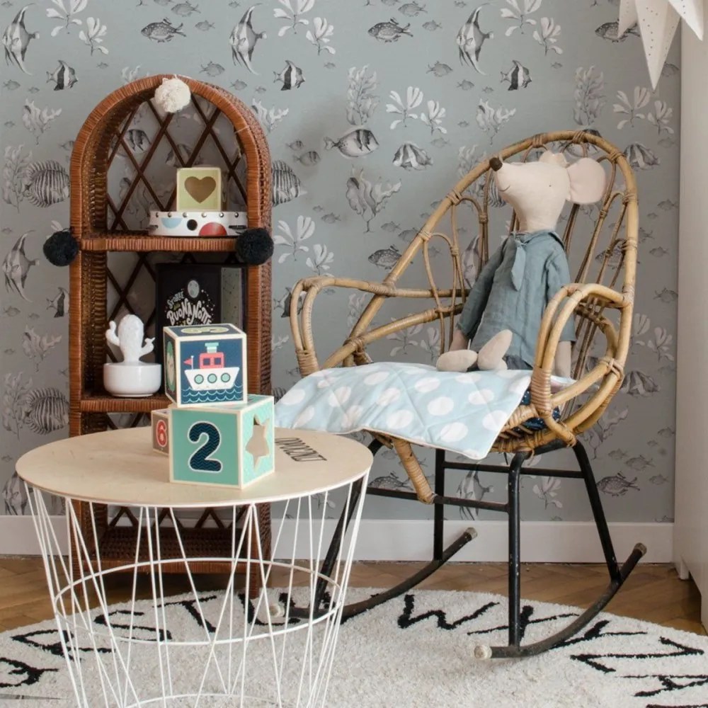 Tapeta čiernobielej rybičky 280x50 cm