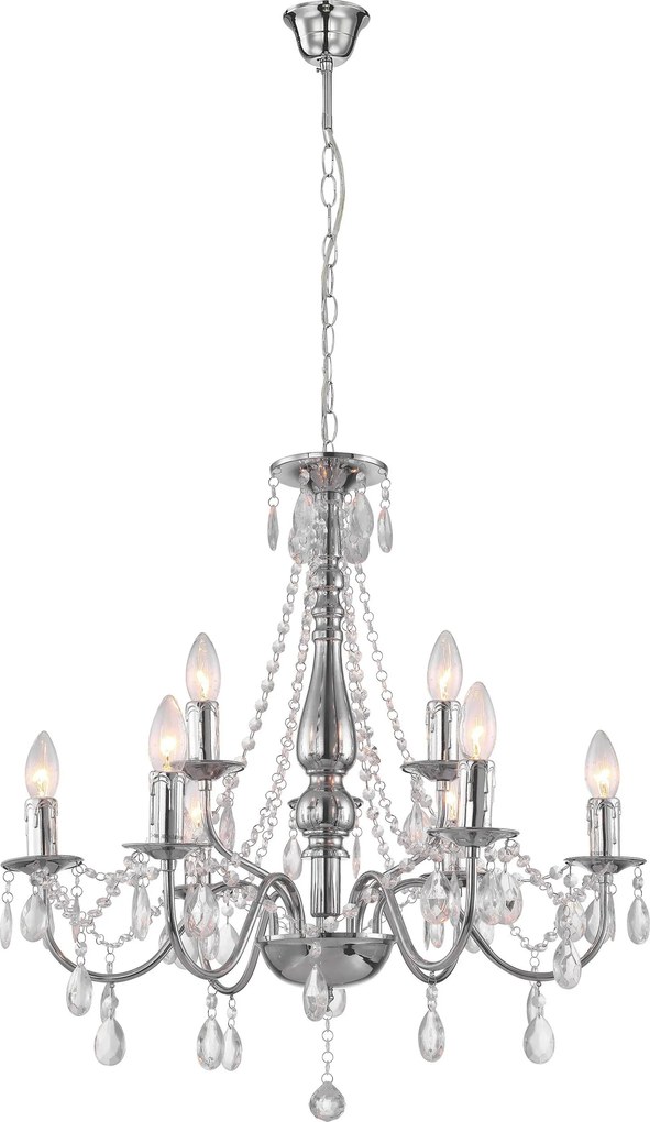 Toolight Toolight, stropné svietidlo 9xE14, EBT016-9CP, chróm, OSW-01231