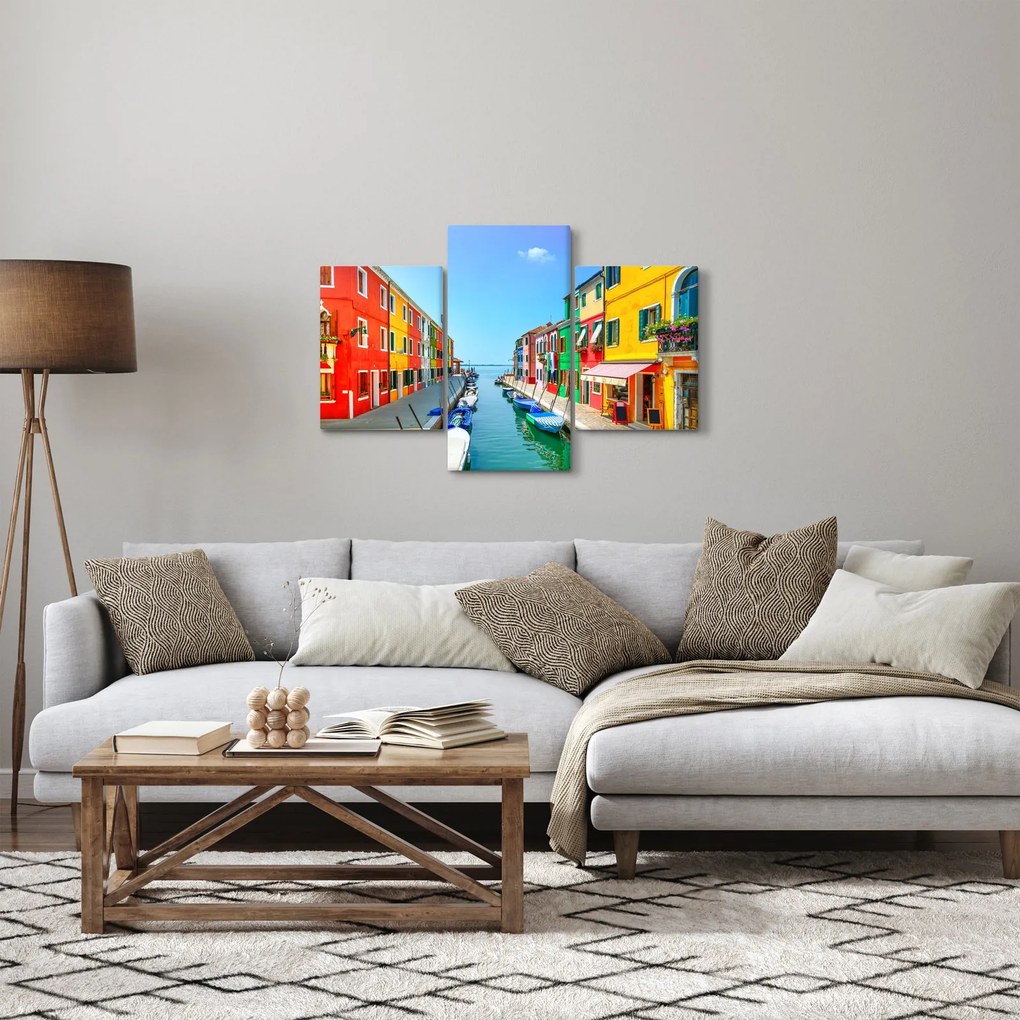 Obraz - Ostrov Burano, Benátky, Taliansko (90x60 cm)