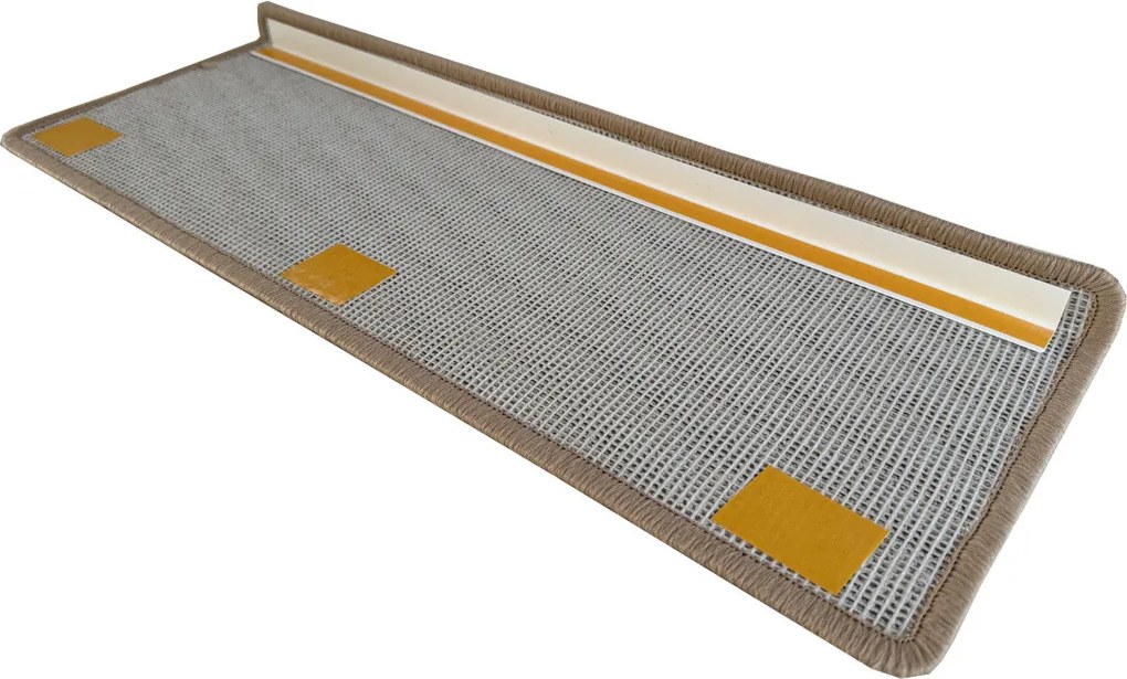 Vopi Nášľapy na schody Capri svetlo béžový obdĺžnik, samolepiaci - 24x65 obdĺžnik (rozmer vrátane ohybu)