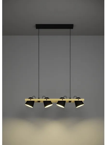 Eglo 900883 - LED RGBW Stmievateľný luster na lanku HORNWOOD-Z 4xLED/3,7W/230V