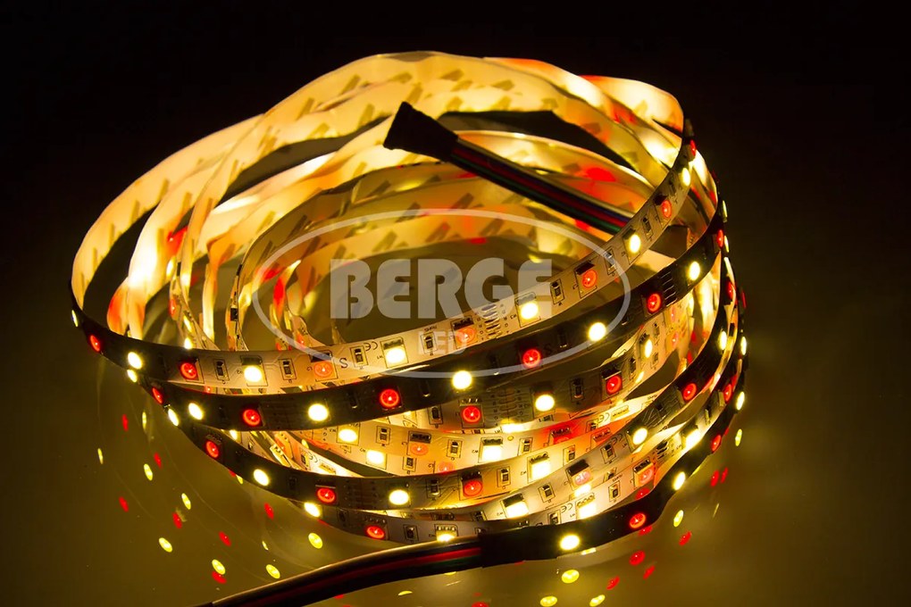 BERGE LED pásik - RGB+WW - SMD 5050 - 5m - 60LED/m - 14,4 W/m - 2800L - IP20 - SADA