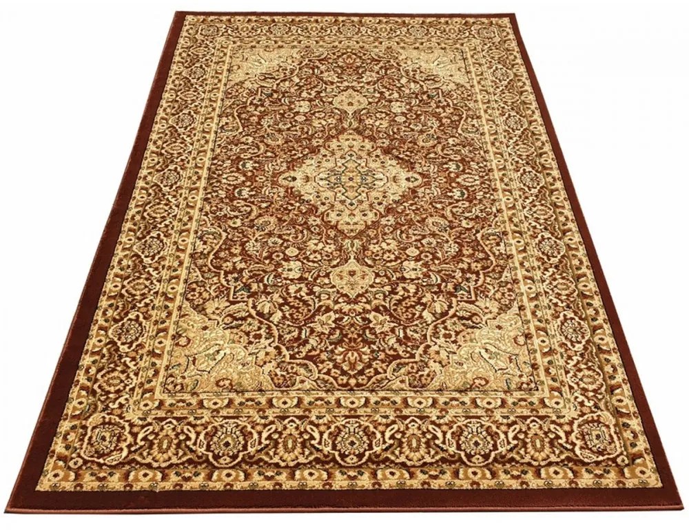 Kusový koberec klasický vzor 6 hnedý F, Velikosti 70x140cm